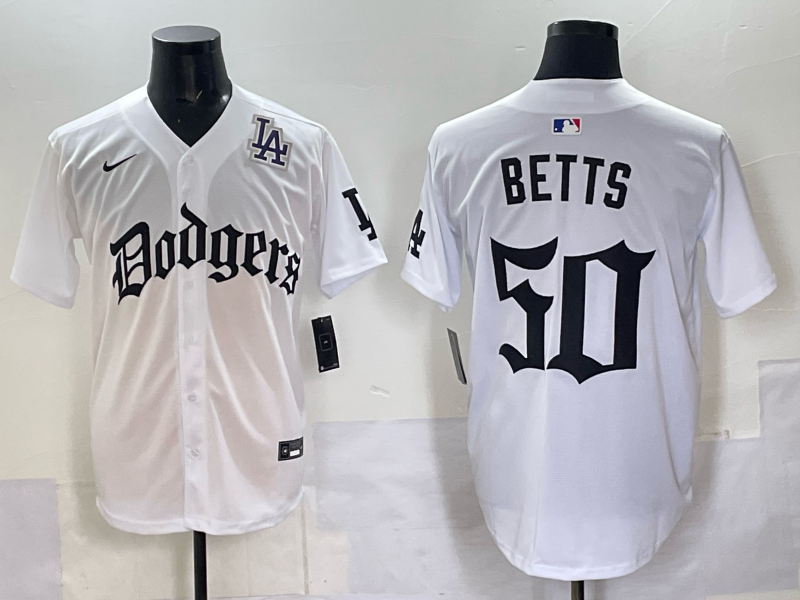 Men Los Angeles Dodgers #17 Ohtani white Nike 2025 MLB jersey 002